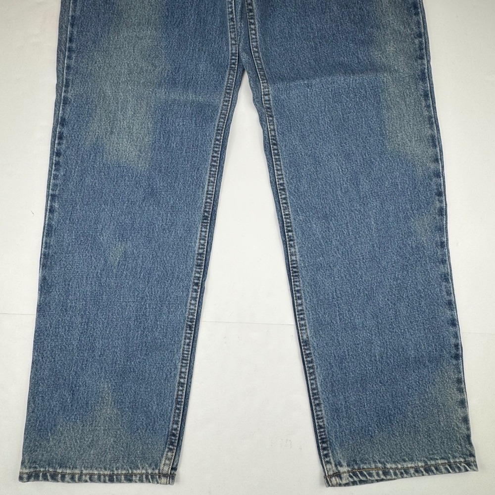 Vintage Levi's 550 Relaxed Fit W33 L32 Cotton Denim 90s Made in USA Blue Jeans - Picture 9 of 12